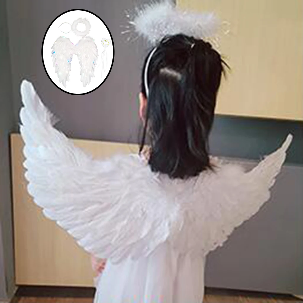 Angel Fairy Feather Wing Cosplay Christmas Fancy Dress Halloween Party