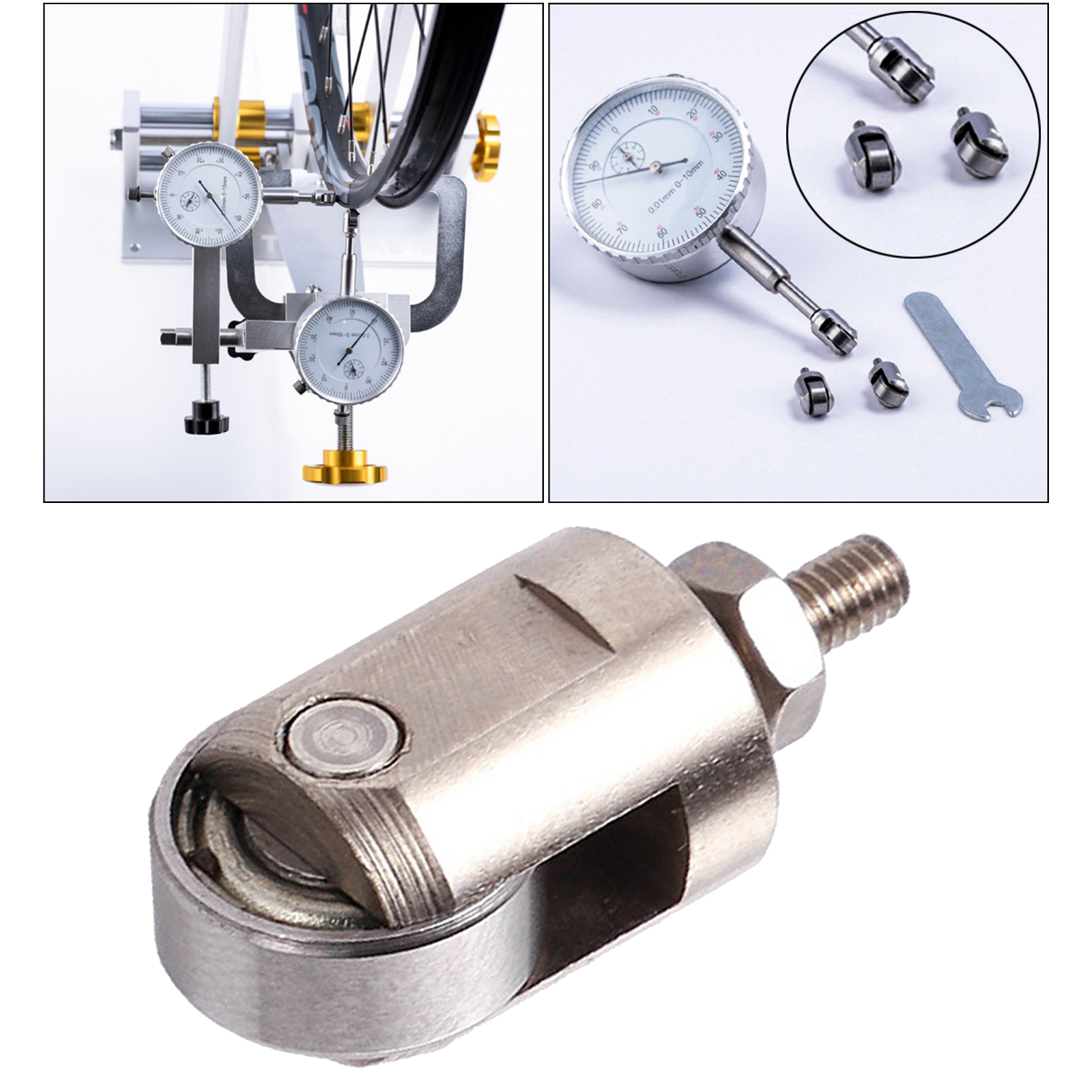 Dial Indicator  Point Depth Gauge Gaging Roller Contacting Tip Probe