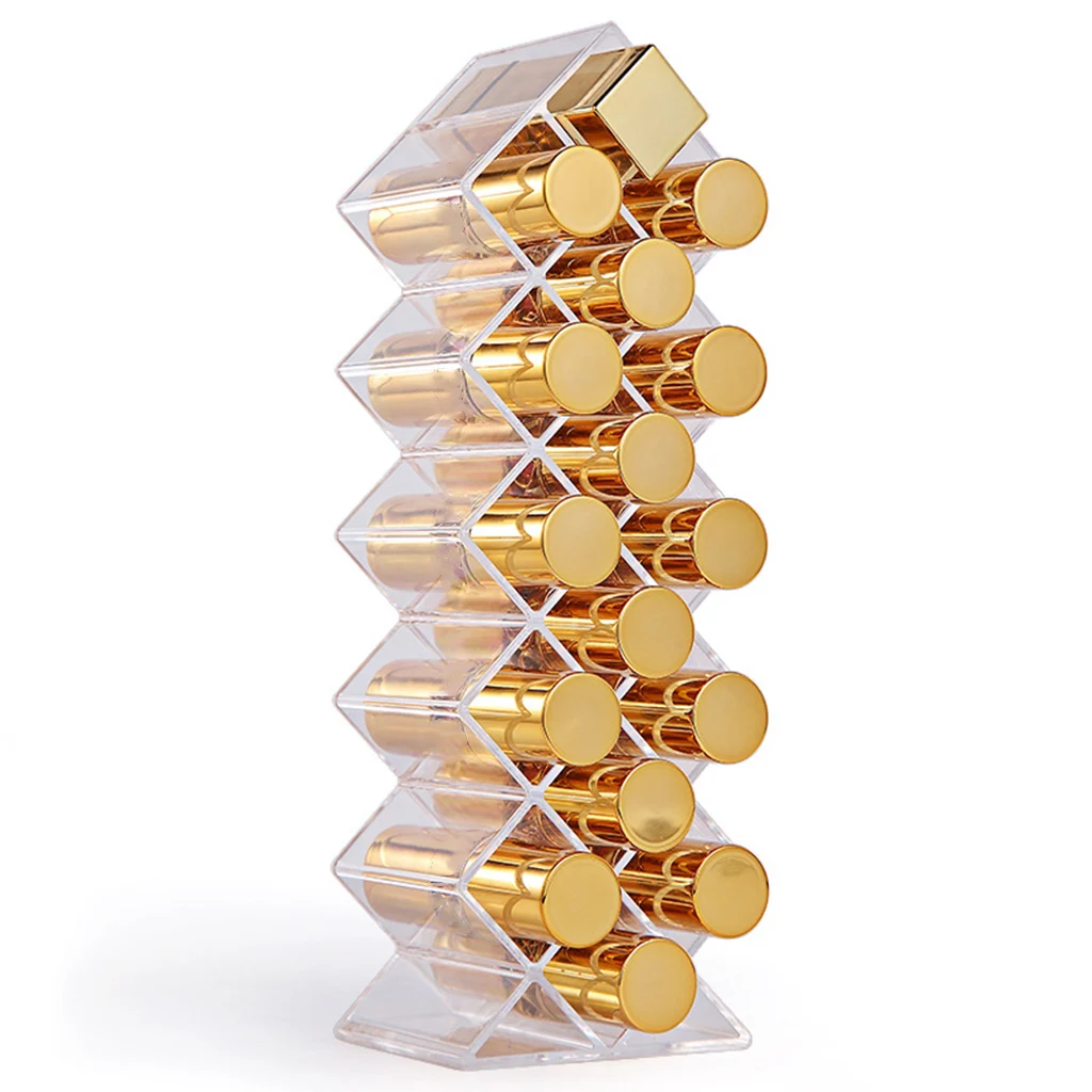 Multi-cell Fish-shaped Refillable Cosmetic Holder Lipstick Rack Storage Case