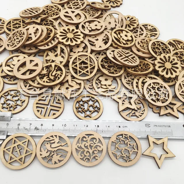 15-100mm Wooden Shape Cutouts Wood Water Drop Shape Discs Slices Wood  Pieces Embellishment DIY Crafts Ornament Home Decorations - AliExpress