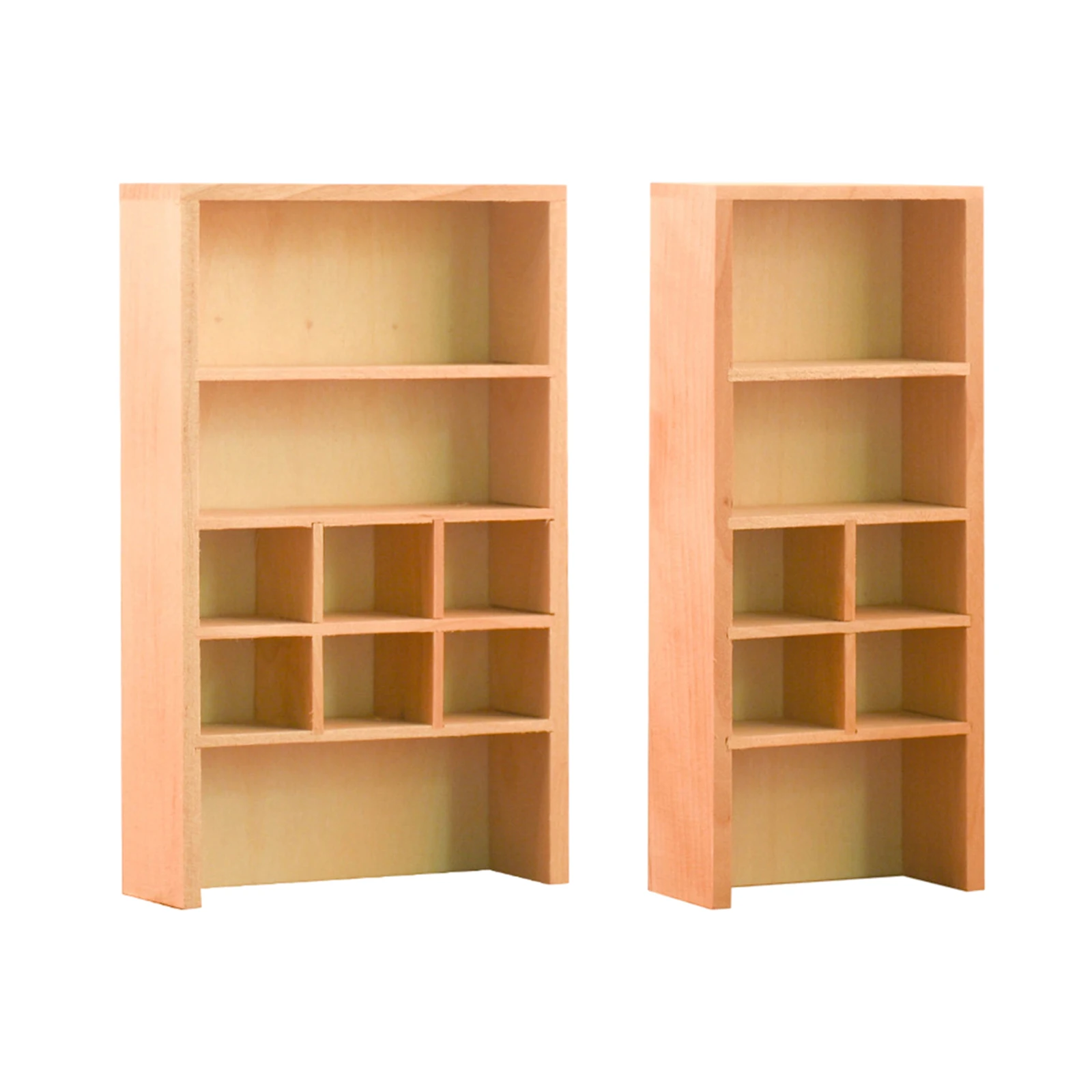 Wooden Miniature Cabinet Side Board Storage Shelves for 1:12 Dollhouse Furniture Life Scene Accessory Toys