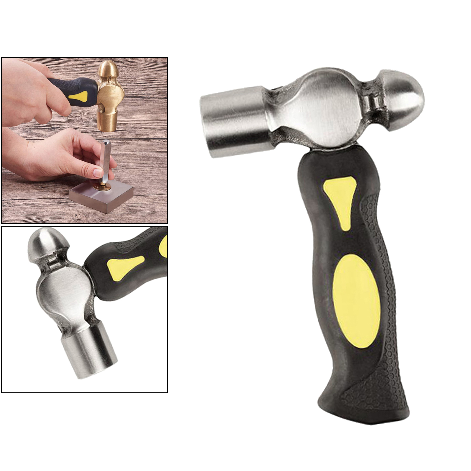 Metal Stamping Hammer Non Slip Handle for DIY Jewelry Makings Leathercrafts