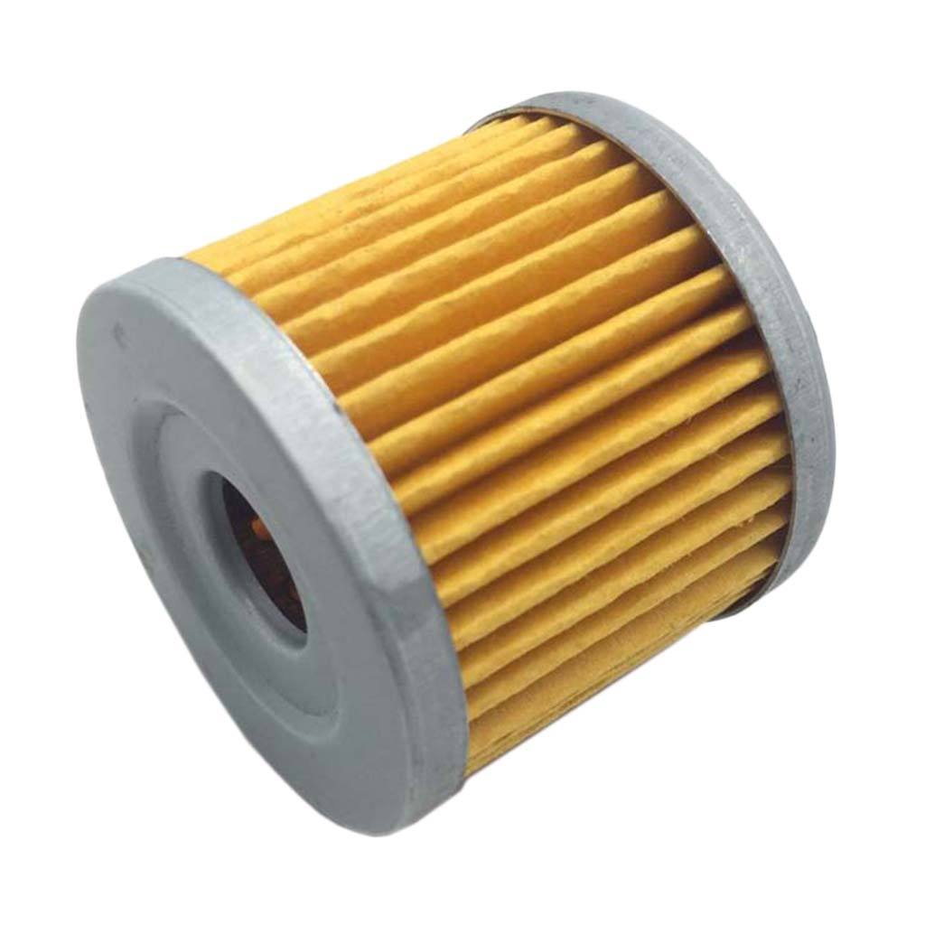 Motorcycle Racing Oil Filter for Suzuki Quadrunner 125 LT125 1983-1987 (Yellow)