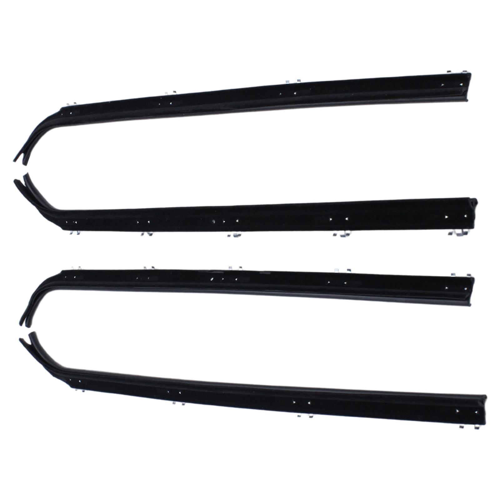 Set of 4 Car Window Sealing Strip Inner Outer Window Cleaning Felt for Ford Truck