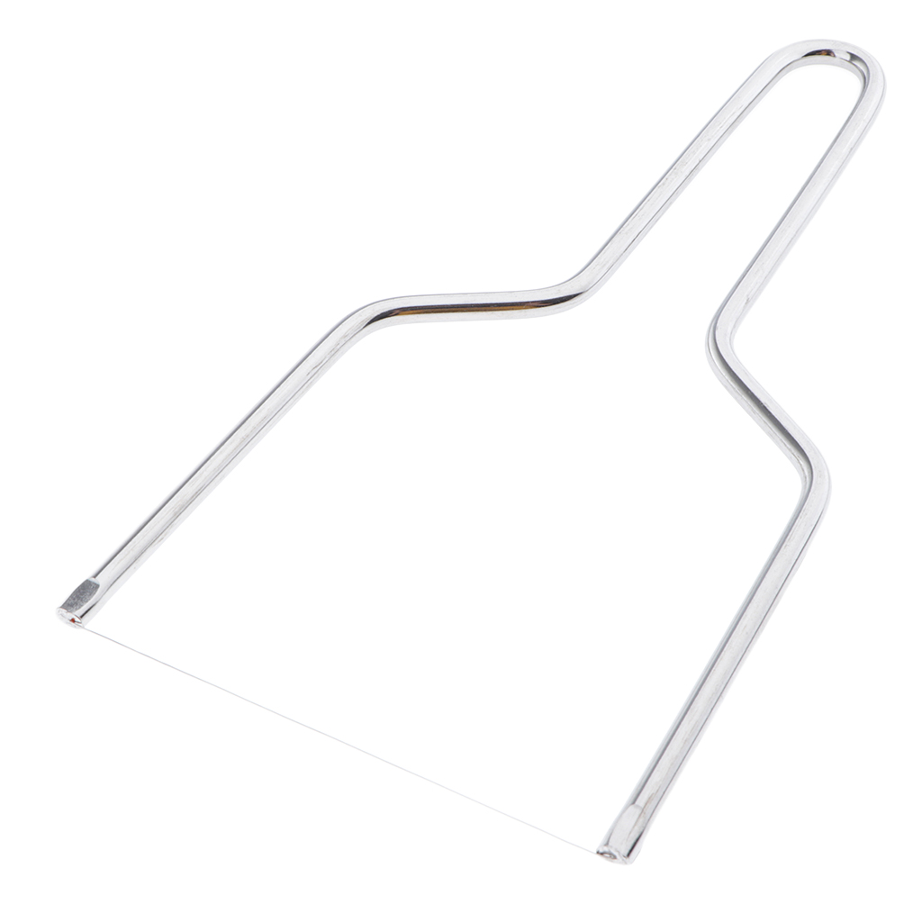 Stainless Steel Wire Slicer Cheese Butter Loaf Bread Cutter Slicer Hand Held for Loaf Bread Soft Food Jelly Pottery Mud