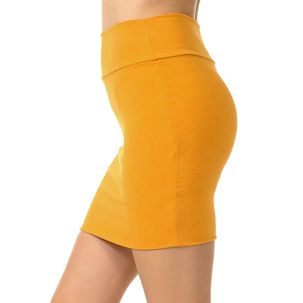 Candy Color Sexy Women Bodycon Mini Skirt Lady's Solid High Waist Classic Simple Stretchy Tube Pencil miniskirt mujer faldas