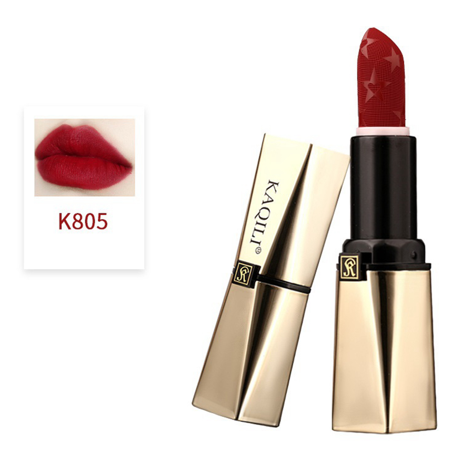 Natural Red Color Sensational Lipstick Moisturizing Lip Makeup Matte Finish High quality Material Matte Lipsticks Nonstick Cup