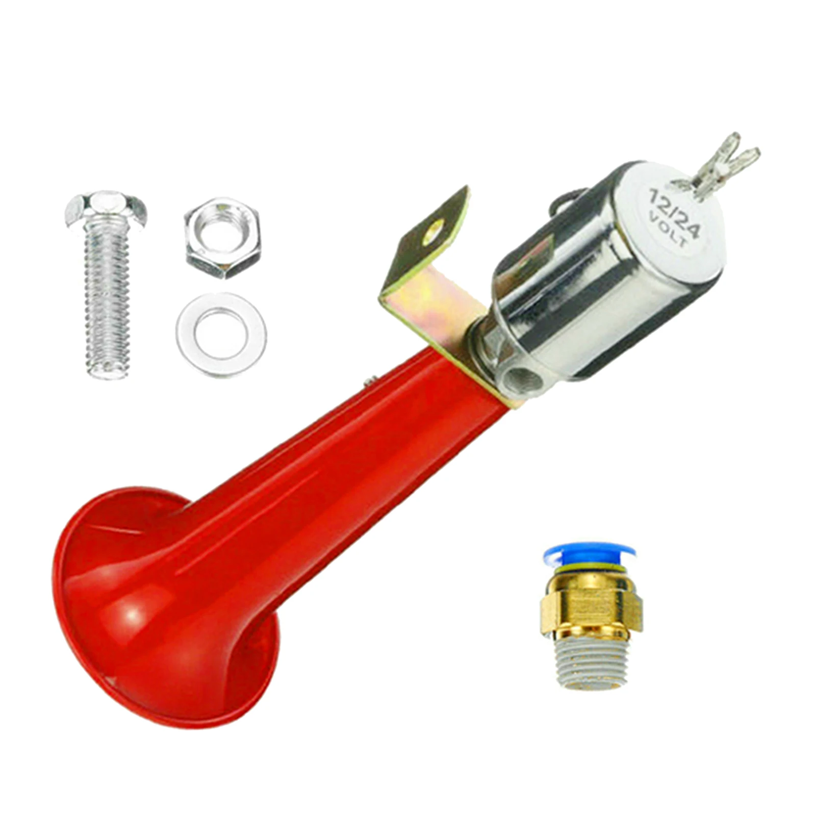 12/24V 180db Air Horn Single Trumpet for Any 12V / 24 V Vehicles Trucks SUV 12/24V 180db Air Horn Single Trumpet for Any 12V / 24 V Vehicles Trucks SUV