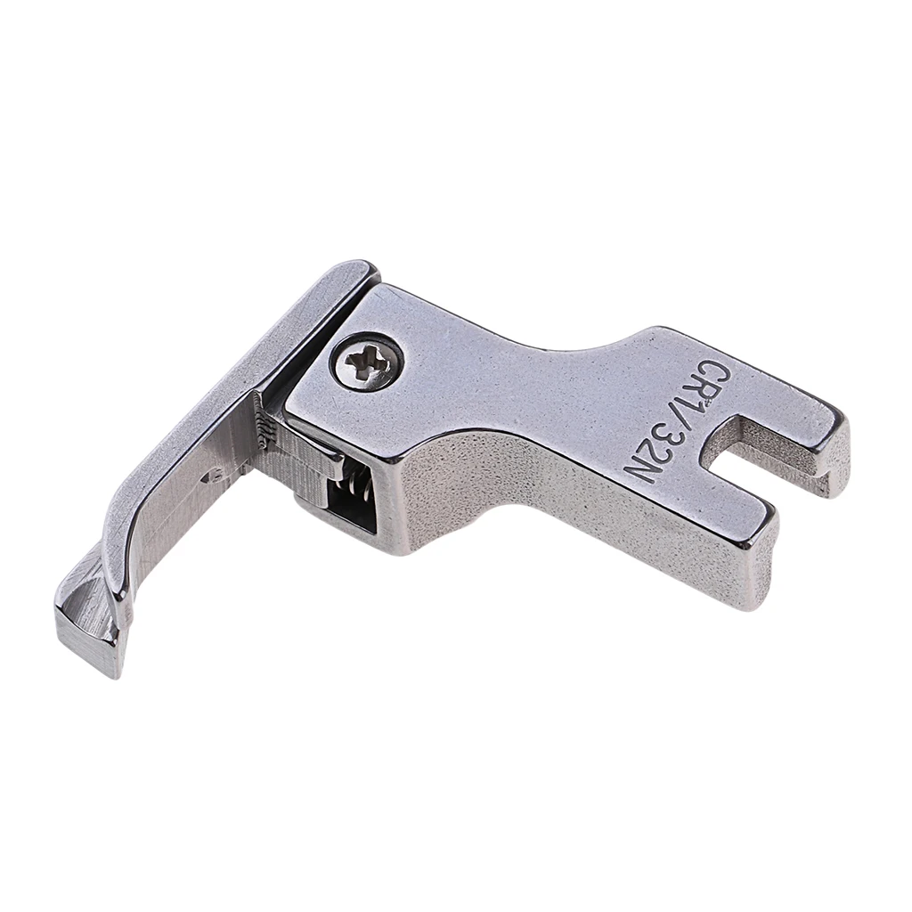 Edge Guide Compensating Topstitch Presser Foot for Industrial Needle Feed Sewing Machines