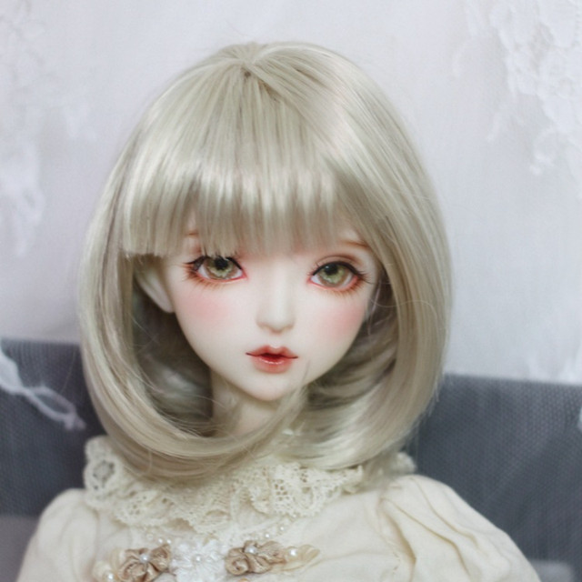 Capelli Finti Per Bambole - Set 5 Pezzi Con Ricci Corti E Frangia Per DIY Barbie E Bambole 1/3 1/4 1/6 - Foto 6