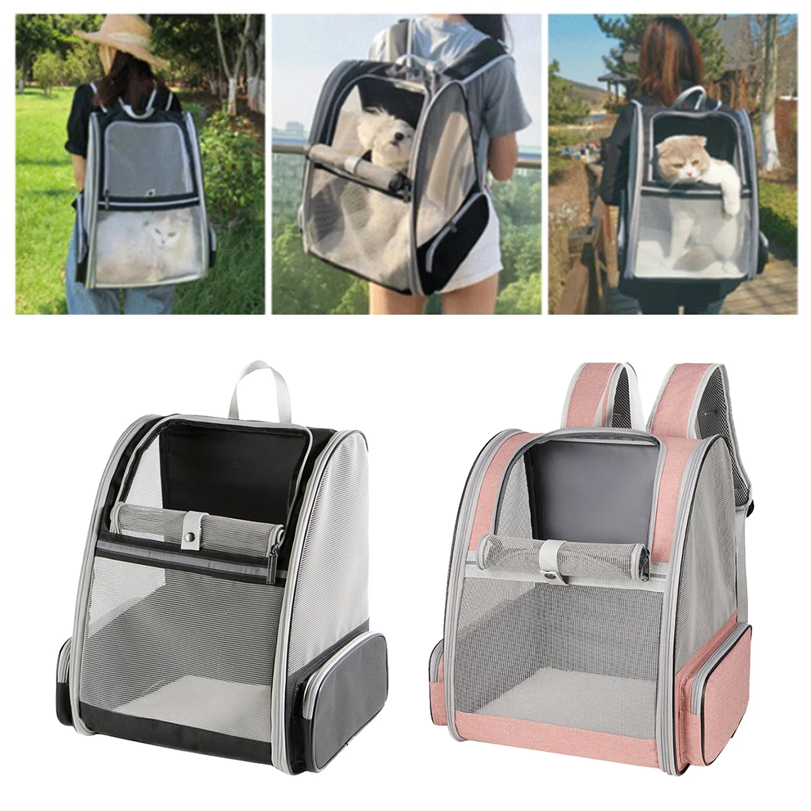 Folding Pet Dog Cat Carrier Small Animal Kittten Puppy Backpack Travel