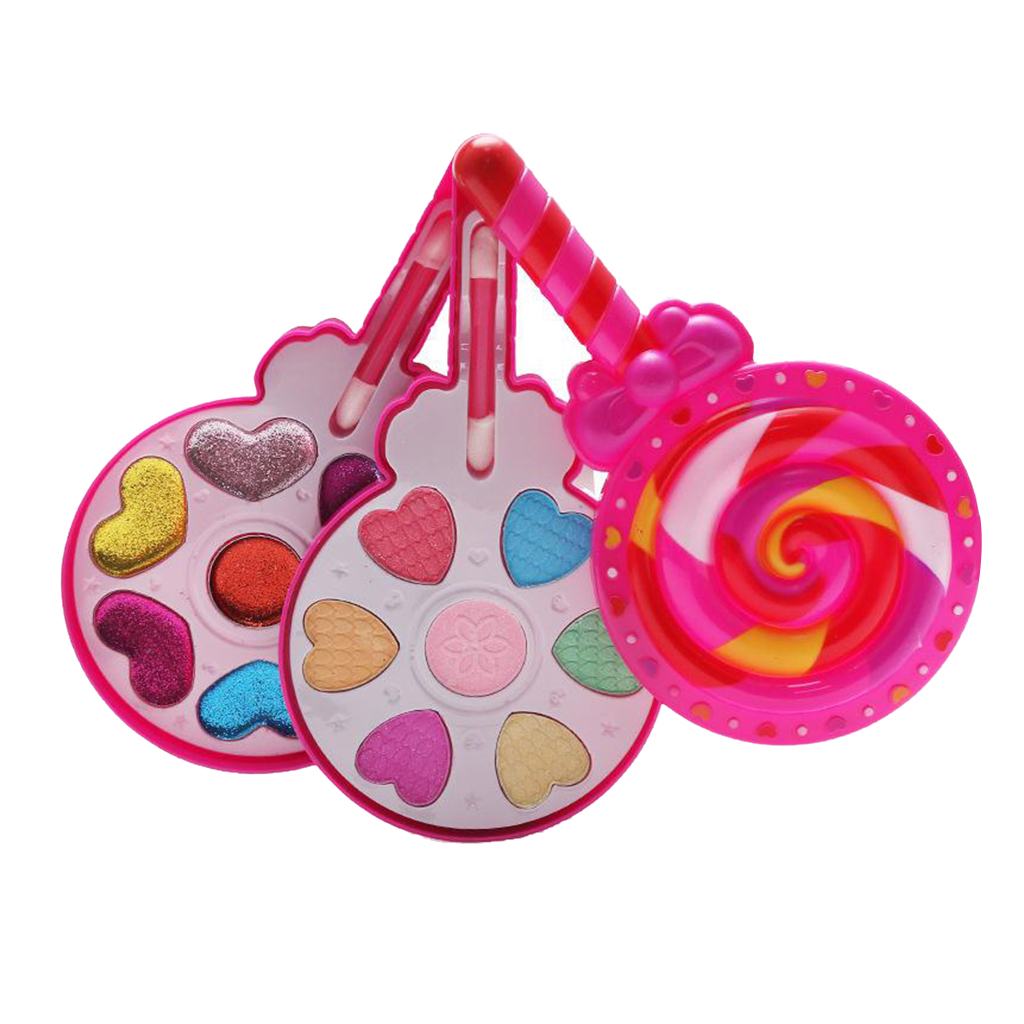 Pretend Play Cosmetic Makeup Toy for Girls Kids Glitter Starter Pallets