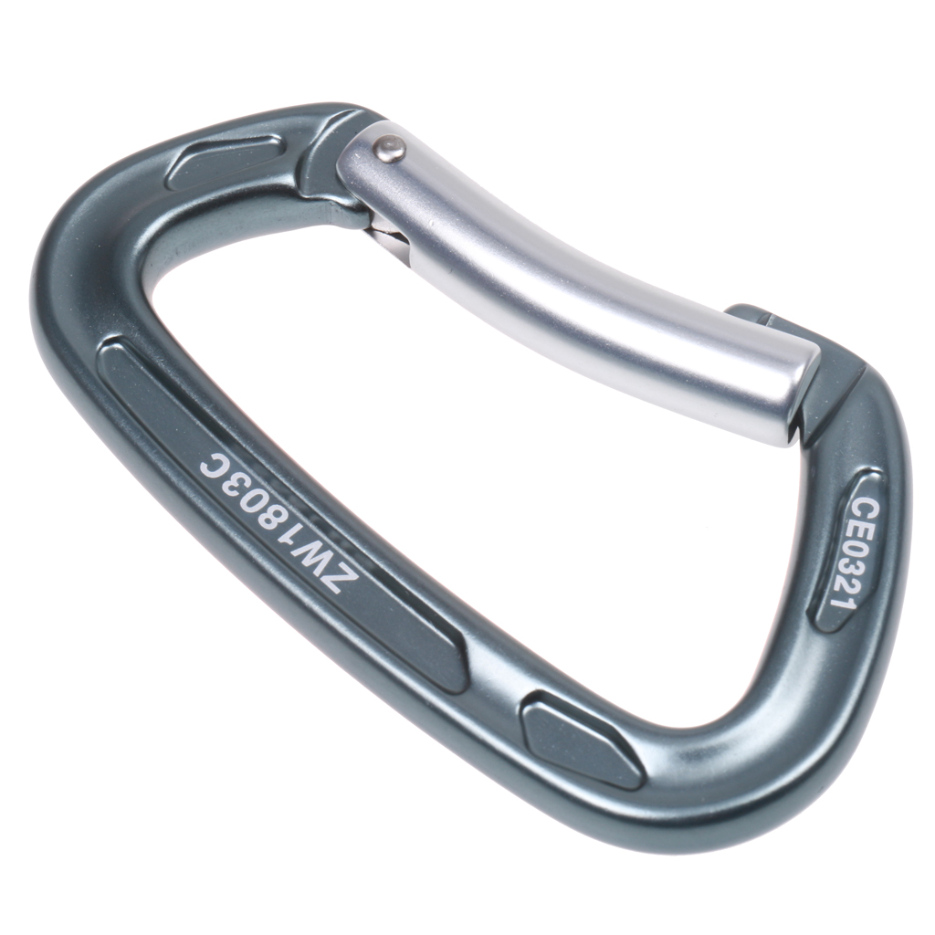 Aluminum Alloy  Belay Rappelling Climbing Safety Equipment Snap Clip Hook Carabiner 24KN