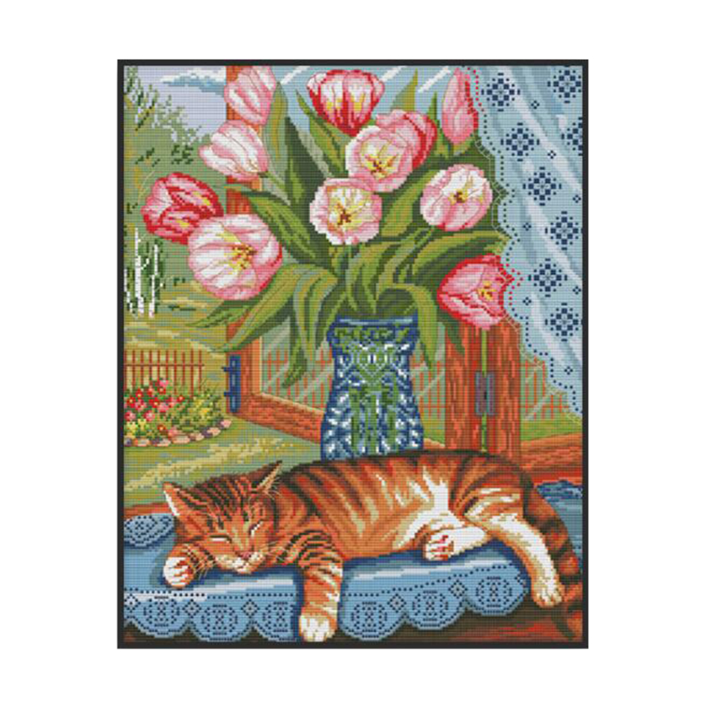 Counted Cross Stitch DIY Embroidery Kits Handmade Needlework Kits Adult Beginner