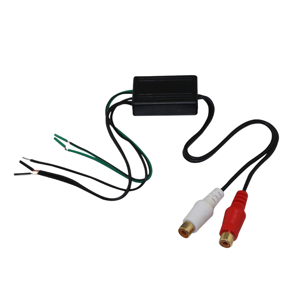 Car Audio Stereo Speaker Wire to Rca Adapter Line Out High to Low Converter