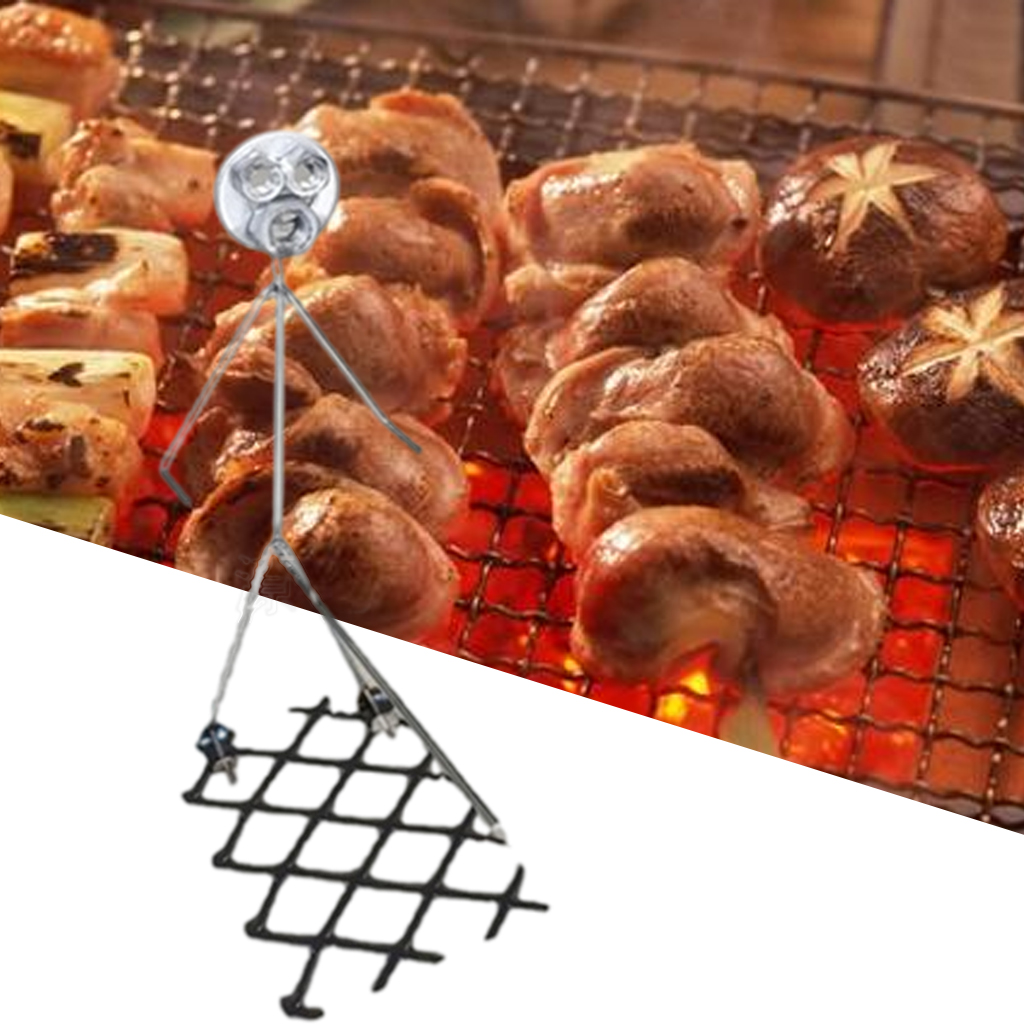 BBQ Stainless Steel Rack Roster Funny Hot Dog Sausage Stand Holder Grill