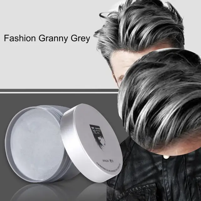 Men Temporary Hair Dye Styling Diy Hair Cream No Damage Women Hair Wax Dye  Paste Mud Hair Gel Silver Grandma Grey Coloring Tslm2 - Hair Color -  AliExpress