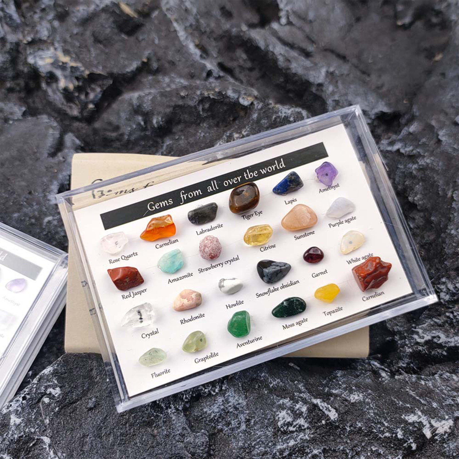 Advent Calendar 2022 Rocks 24 Days Natural Crystal Agate Stone Minerals