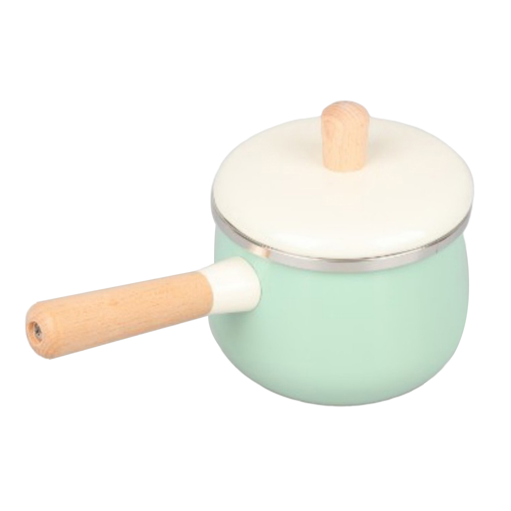 Enamel Milk Saucepan Milk Pan Pot, Portable Soup Pot Cooking Tool Non-stick Milk Pot Mini Sauce Pan Stockpot Kitchen Utensils