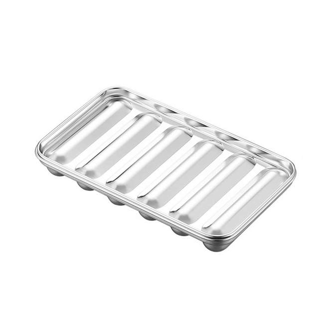 2PCS Sausage Stainless Steel Sausage Homemade Hot Dog 6 Cavity Sausage Food  Supplement Meat Glow Cookies Tray 11x13 Baking Pan - AliExpress