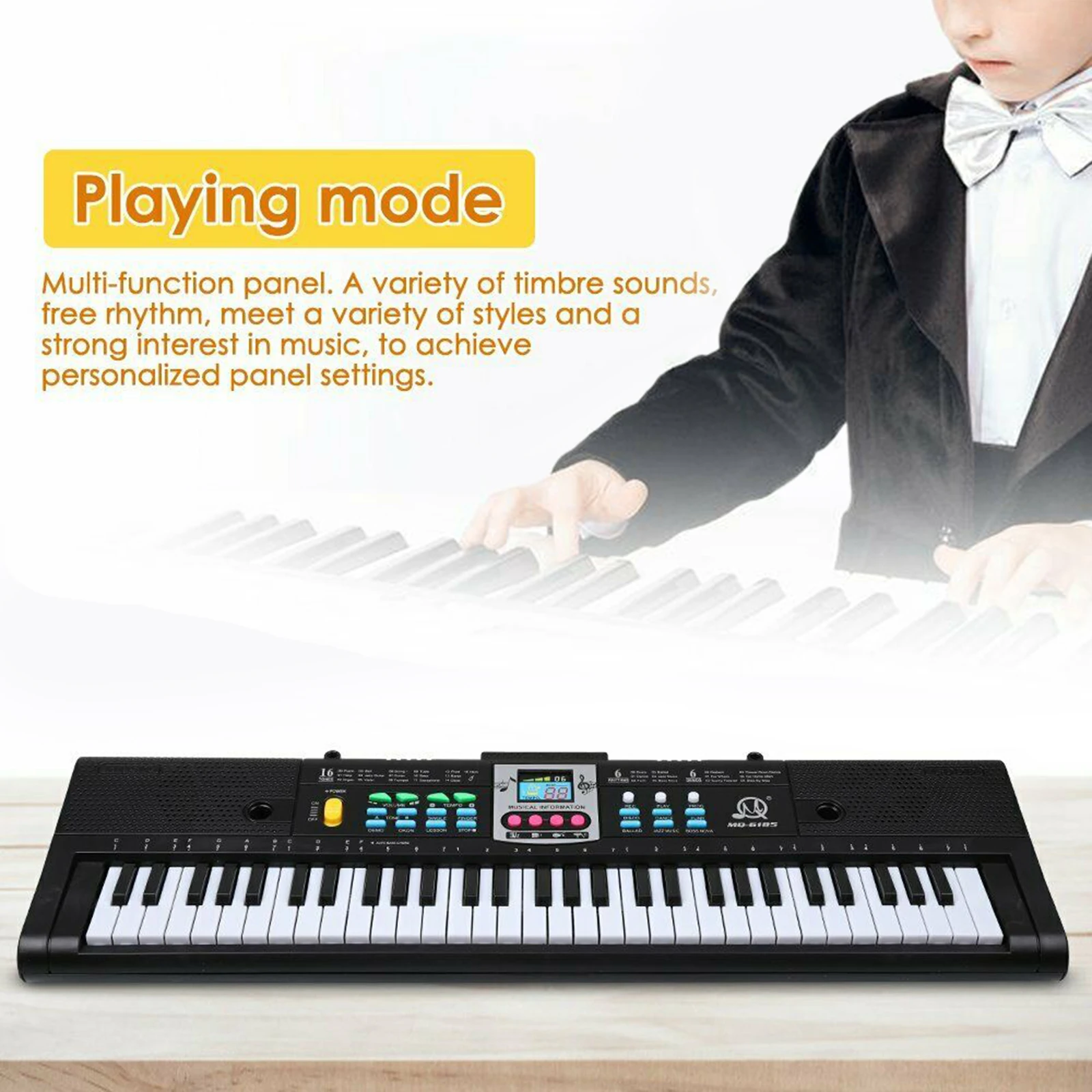 61 Key Digital Music Elektronische Tastatur Keyboard E-Piano Kindergeschenke 