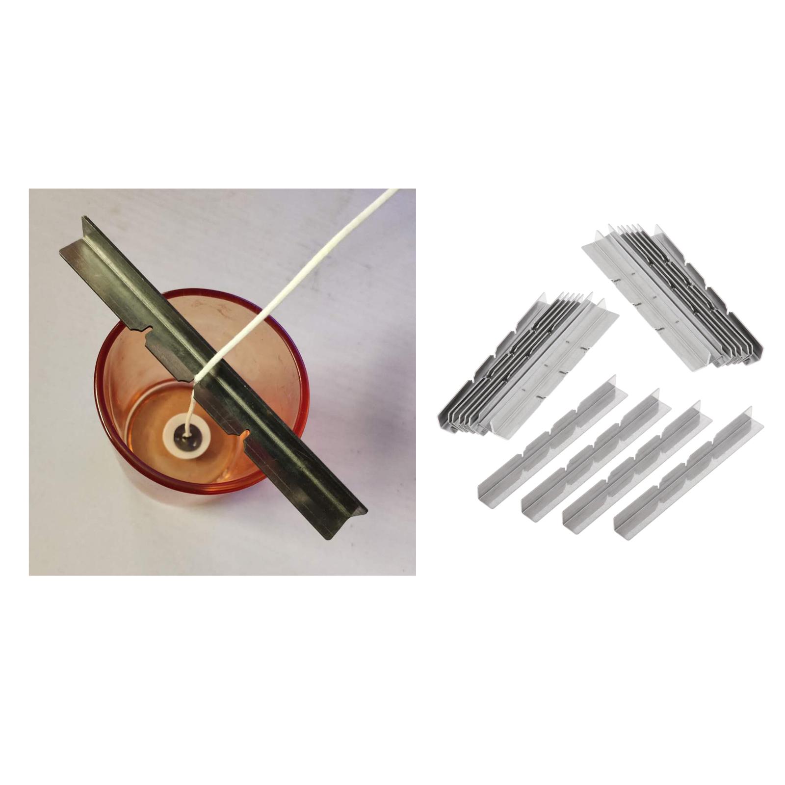 20pcs Candle Making Wax Core Metal Holder Soy Wax Centering Device For Aromatherapy Making DIY Candle Wicks Making Tool