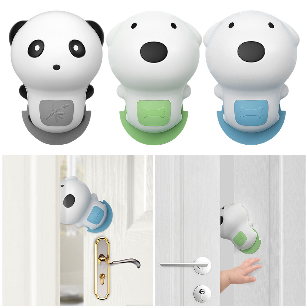 Cartoon Baby Safety Lock Stopper Anti-Pinch Door Stop Door Pinch Guards Safety Door Card 37mm Gaps Baby Door Slam Stopper