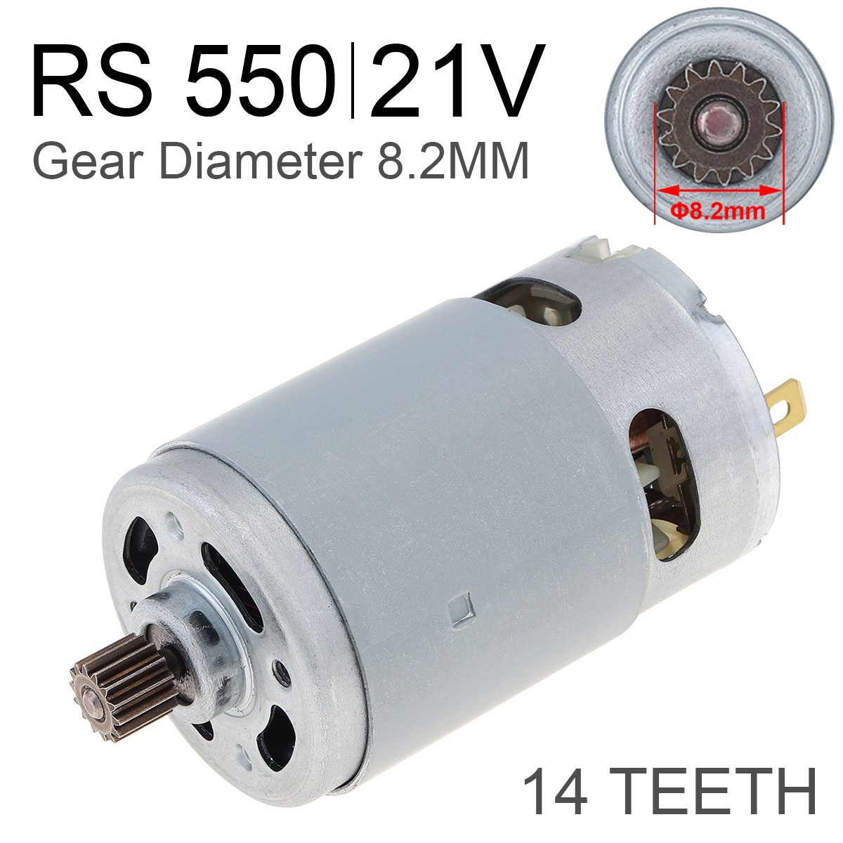 Serra de Mão Recarregável, 14 Dentes, RS550, 21V, 29800RPM, 8.2mm Gear