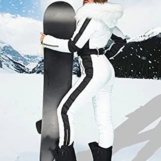 Traje de esquí de mujer Stretch Pepper 0830 Fancy White