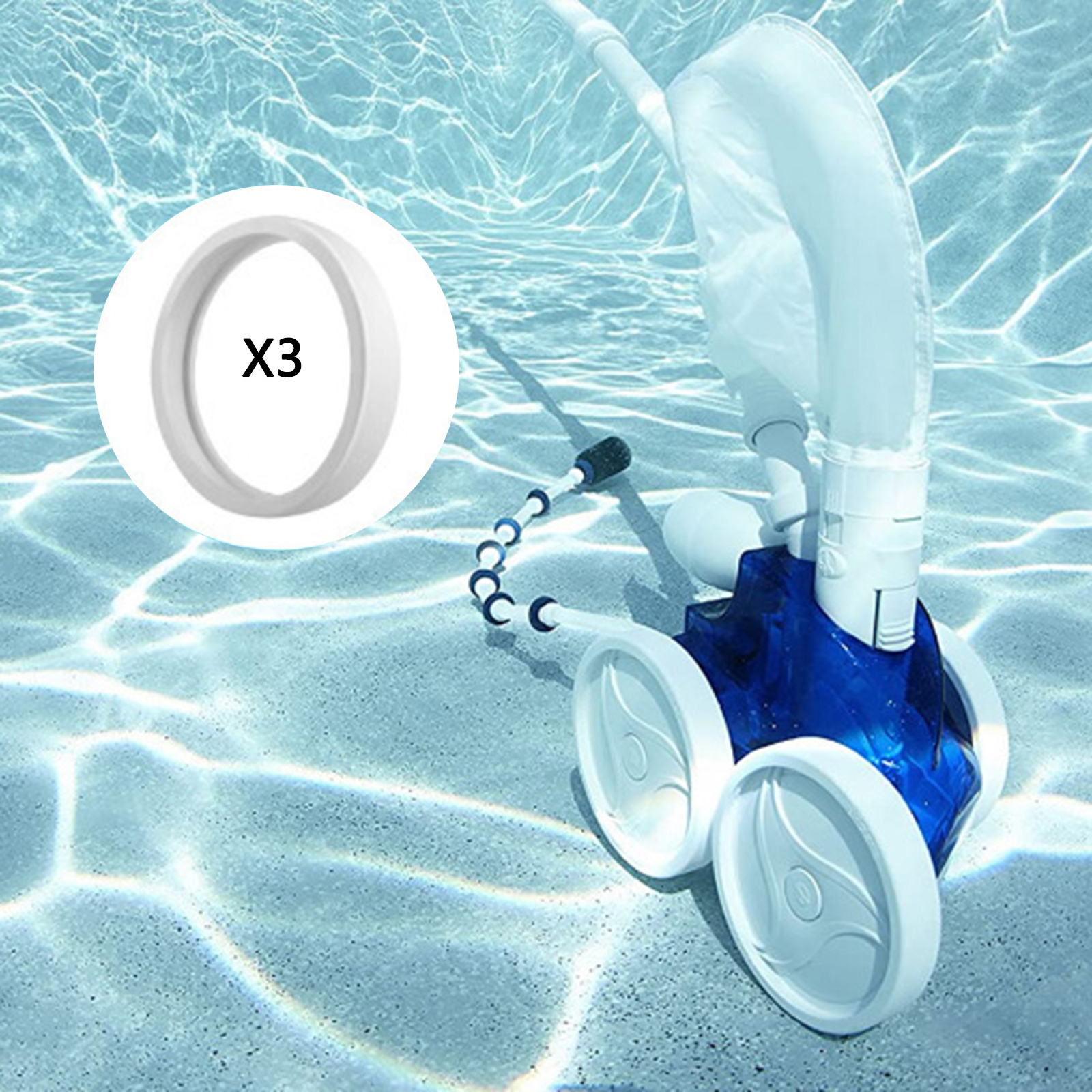 3PK Pool Cleaner All Purpose Tire For Polaris 180 280 360 380