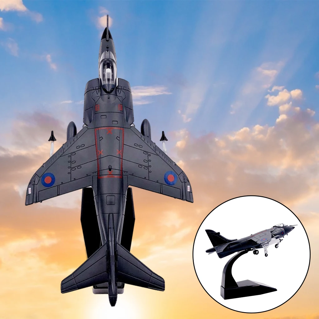 1:72 Scale Simulation Jet Fighter Aircraft Alloy Diecast Model Airplane with Stand Display Collectables Tabletop Decor