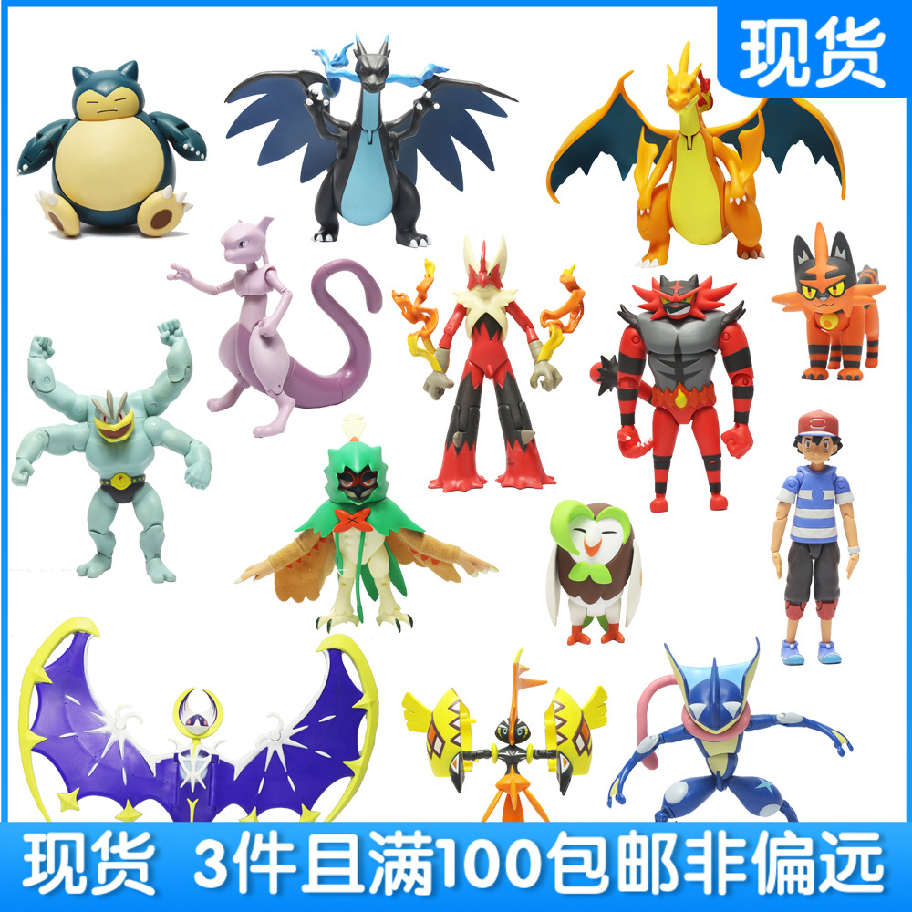 Takara Tomy Pokemon Action Figure Mega Large Movable Us Version Ash Ketchum Littenmc Charizard Limited Rare Model Toy Action Figures Aliexpress