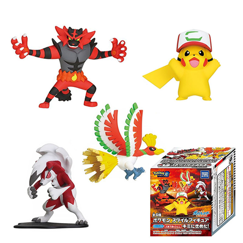 タカラトミー 本物のポケモンフィギュア アクションおもちゃ ピカチュウ インシネロア Lycanroc Ho Oh アニメ コレクタブルモデル 子供向けギフト Null Aliexpress