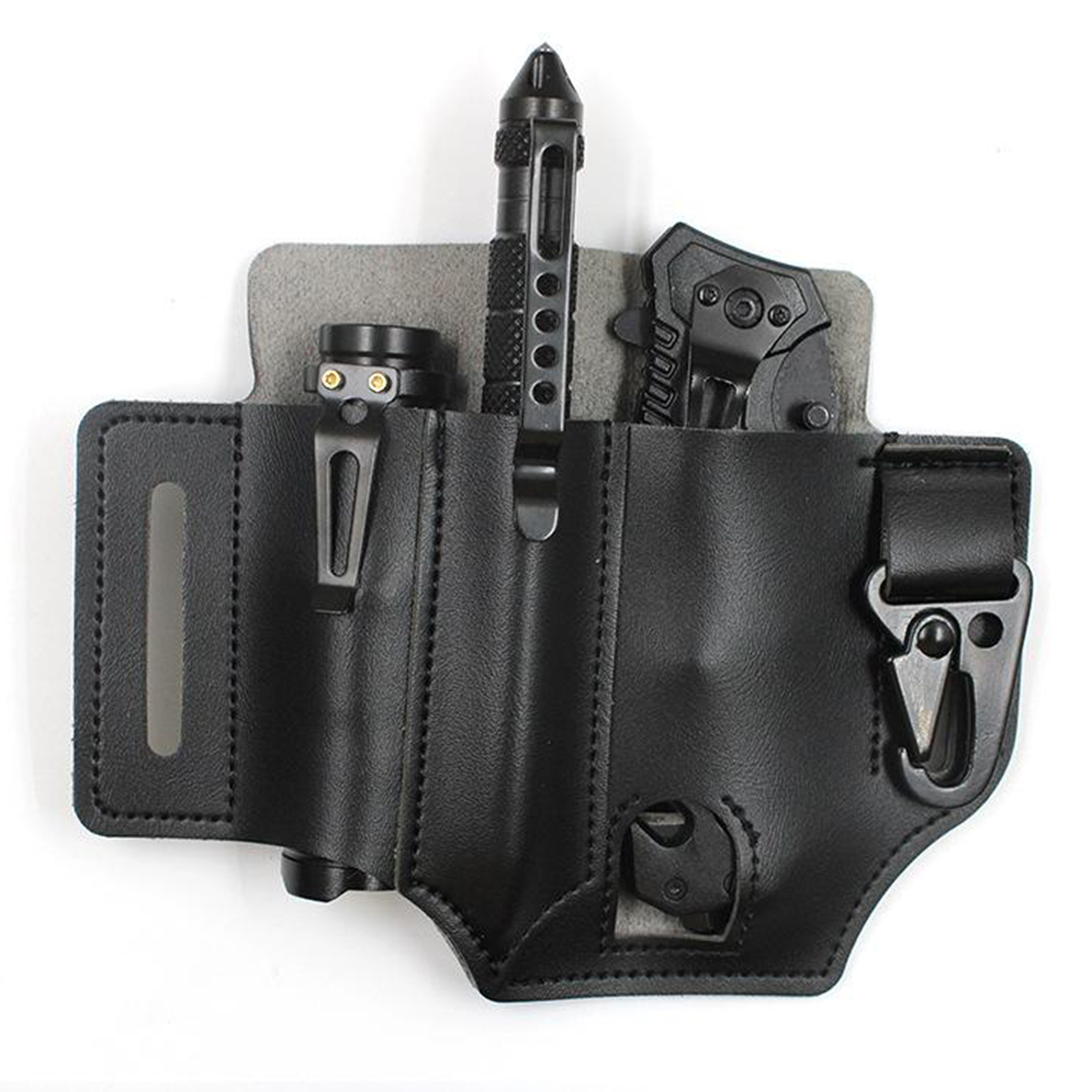 Leather Sheath Multitool Sheath  Organizer Key Holder for Camping Outdoor