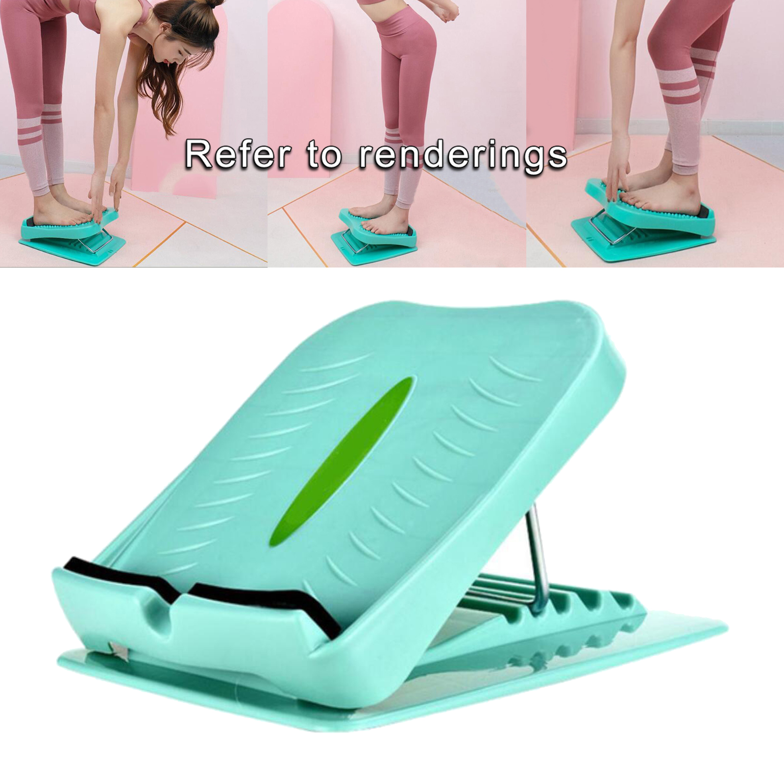 Anti-Slip Adjustable Foot Calf Stretcher Incline Board Body Stretching Tool for Sports Yoga Massage Fitness Pedal Stretcher