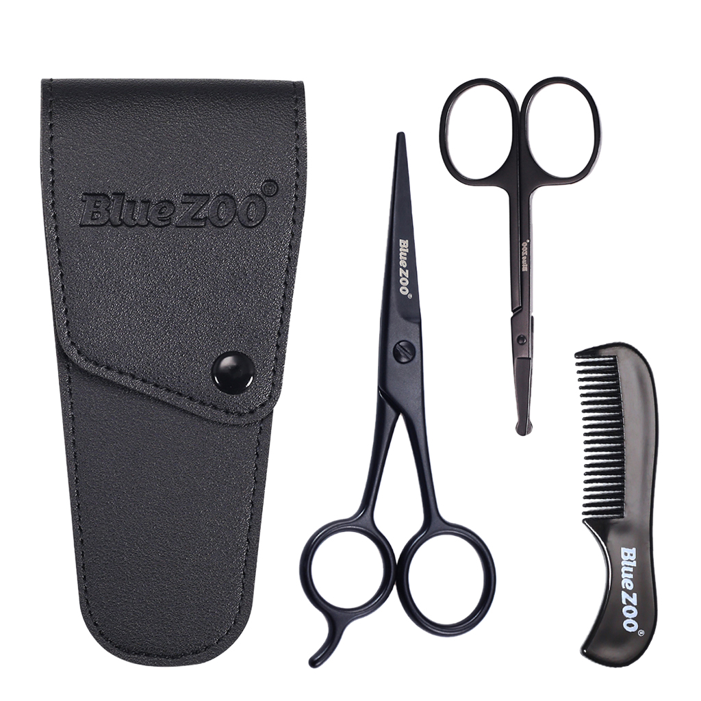 Best of Mens Beard Mustache Nose Ear Scissors Comb Trimming Kit Facial Hair Trimmer Reviews & Tips