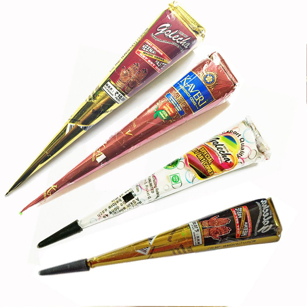 Best of New Henna Tattoo Paste Black White Brown Red Henna Cones Indian For Temporary Tattoo Sticker Body Paint Art Cream Cone Wholsale Reviews & Tips