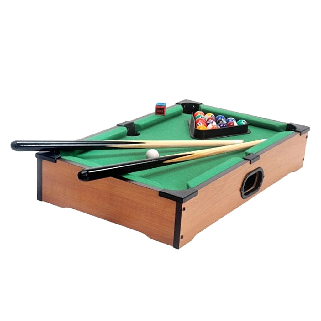 Pool Table Set Tabletop Billiards Family  Chalk Toy Child Gift Present