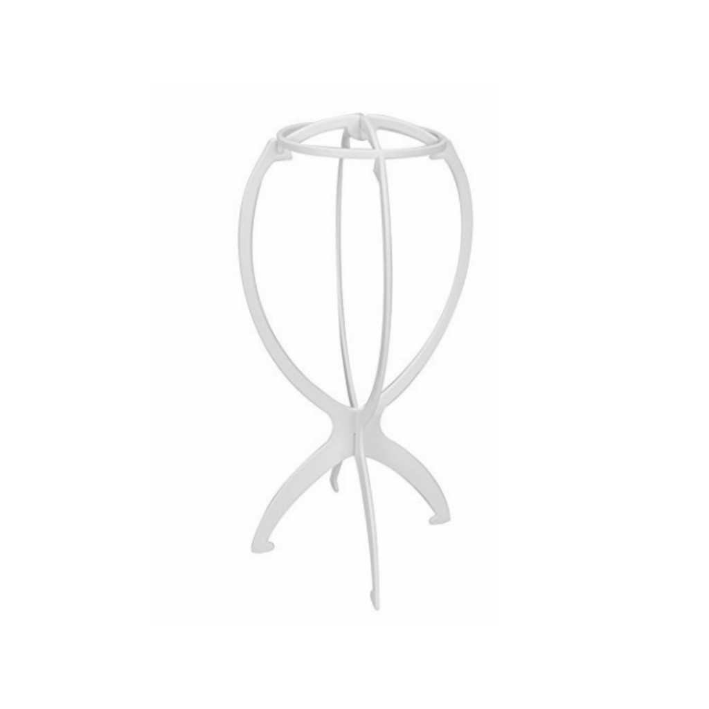 Folding Wig Hair Stand Holder Durable Plastic Toupee Hat Cap Display Dummy Head Stable Wig Dryer Rack