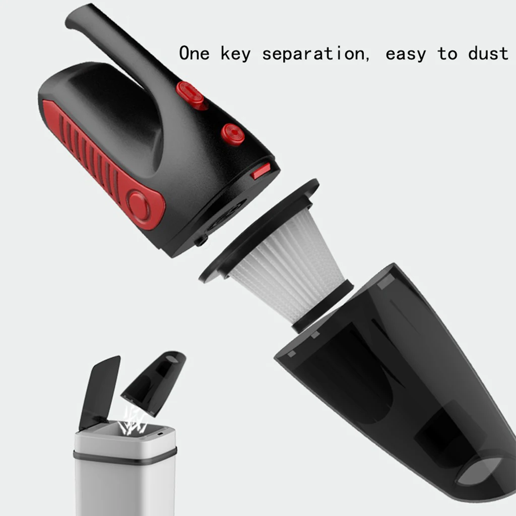 120W 12V Portable Car Vacuum Cleaner Bagless Handheld Dust Dust