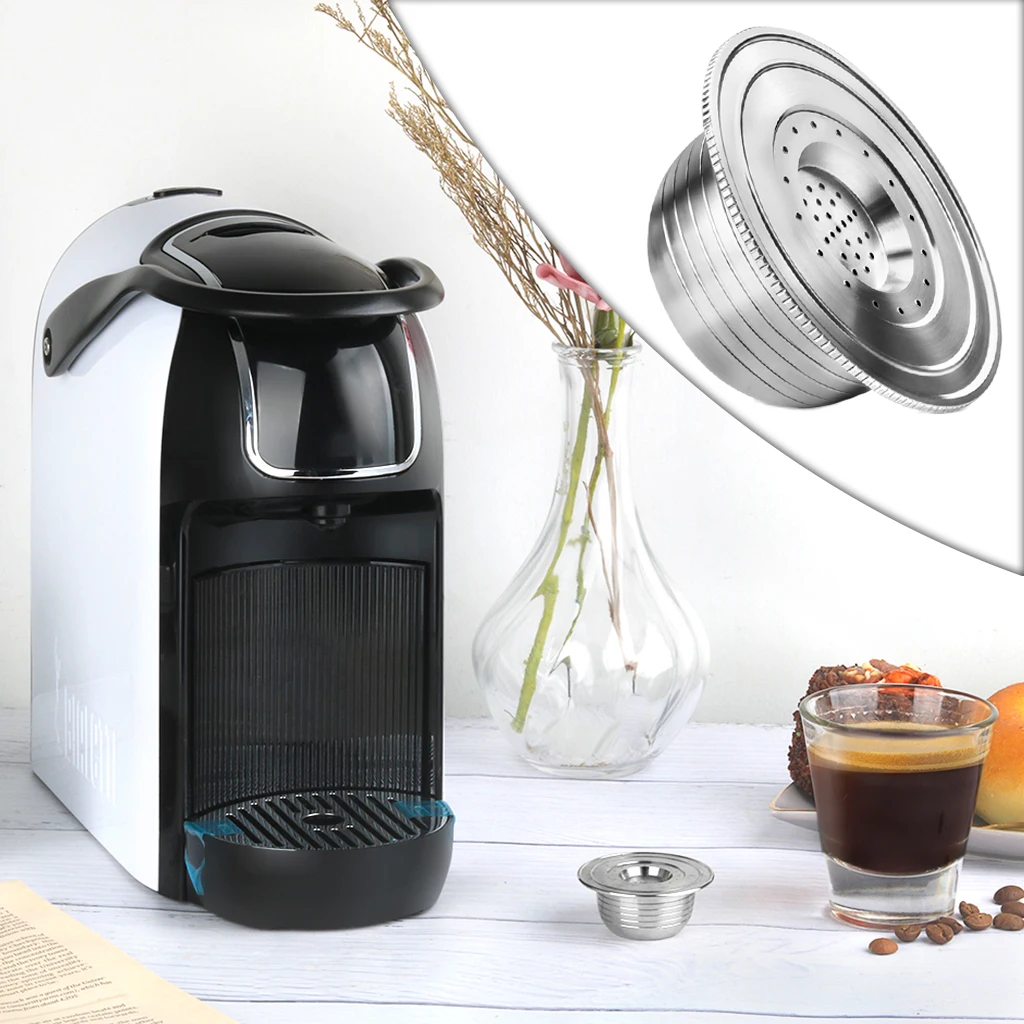 Reusable Capsule Stainless Steel Coffee Capsules  Refillable Compatible For Bialetti Machine