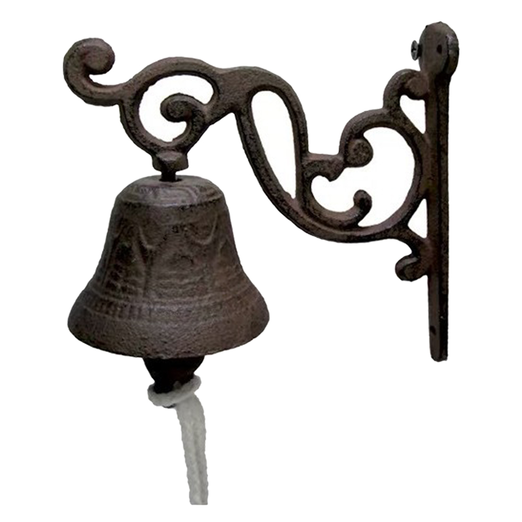 Vintage Style Wall Mounted Cast Iron Doorbell For Farmhouse Garden And Yard