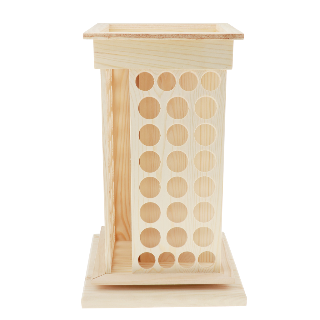 Rotating Wood Essential Oil Perfume Display Rack Stand Organizer Holder