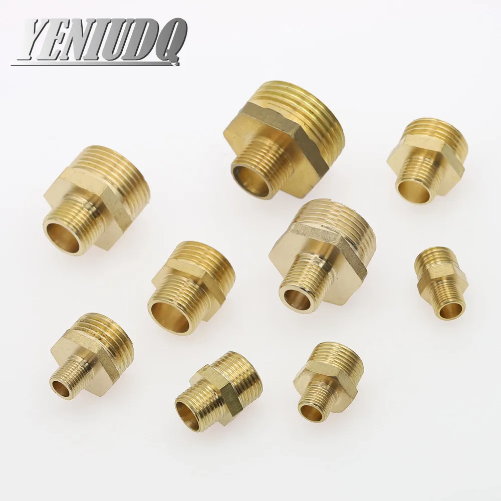 OD:20.5mm Male Thread Straight Quick Connector Pneumatic Fittings Brass Hose Connector Fevas 16mm Hole X 1/2 BSPT 