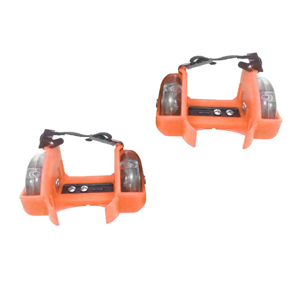 Flashing Roller Pulley Wheels Heel Adjustable Simply Roller Skating Kids Shoes