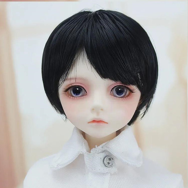 New Small 1/3 Doll Wigs For 20CM-21CM Head DIY BJD SD Doll Short Wavy Dolls  Hair