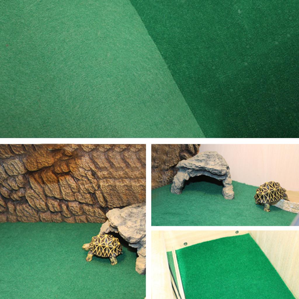 2-Pack of Reptile Terrarium Bedding Substrate Liner, Green, 2 Sheets, 40 X 30cm/ 60 X 40cm/ 100 X 50cm