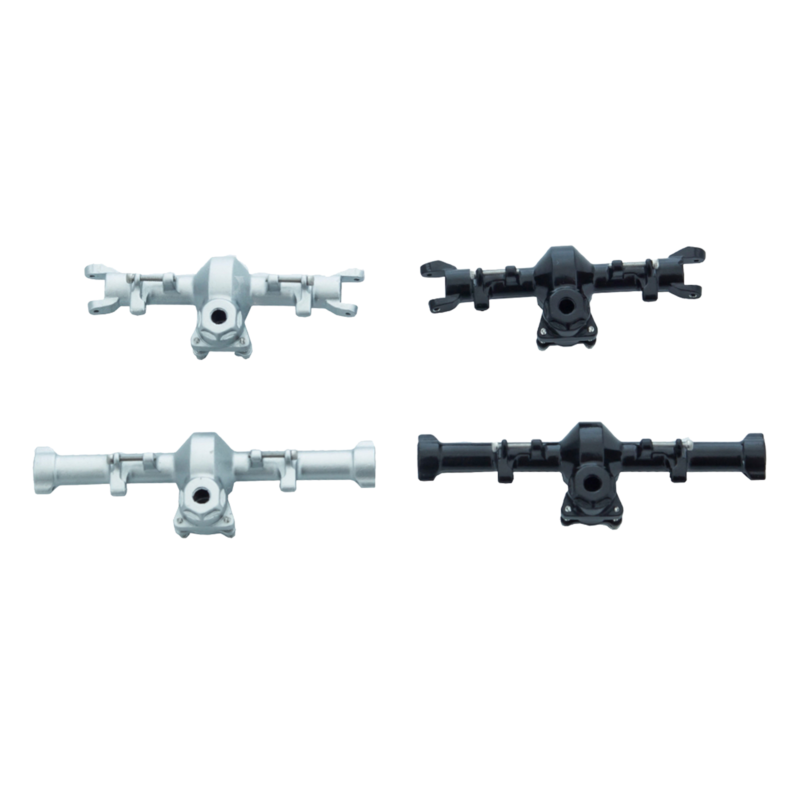 Aluminum Alloy Front and Rear Axle Housing Set for Axial SCX24 90081 1/24 RC Crawler Car Upgrades Parts Accessories