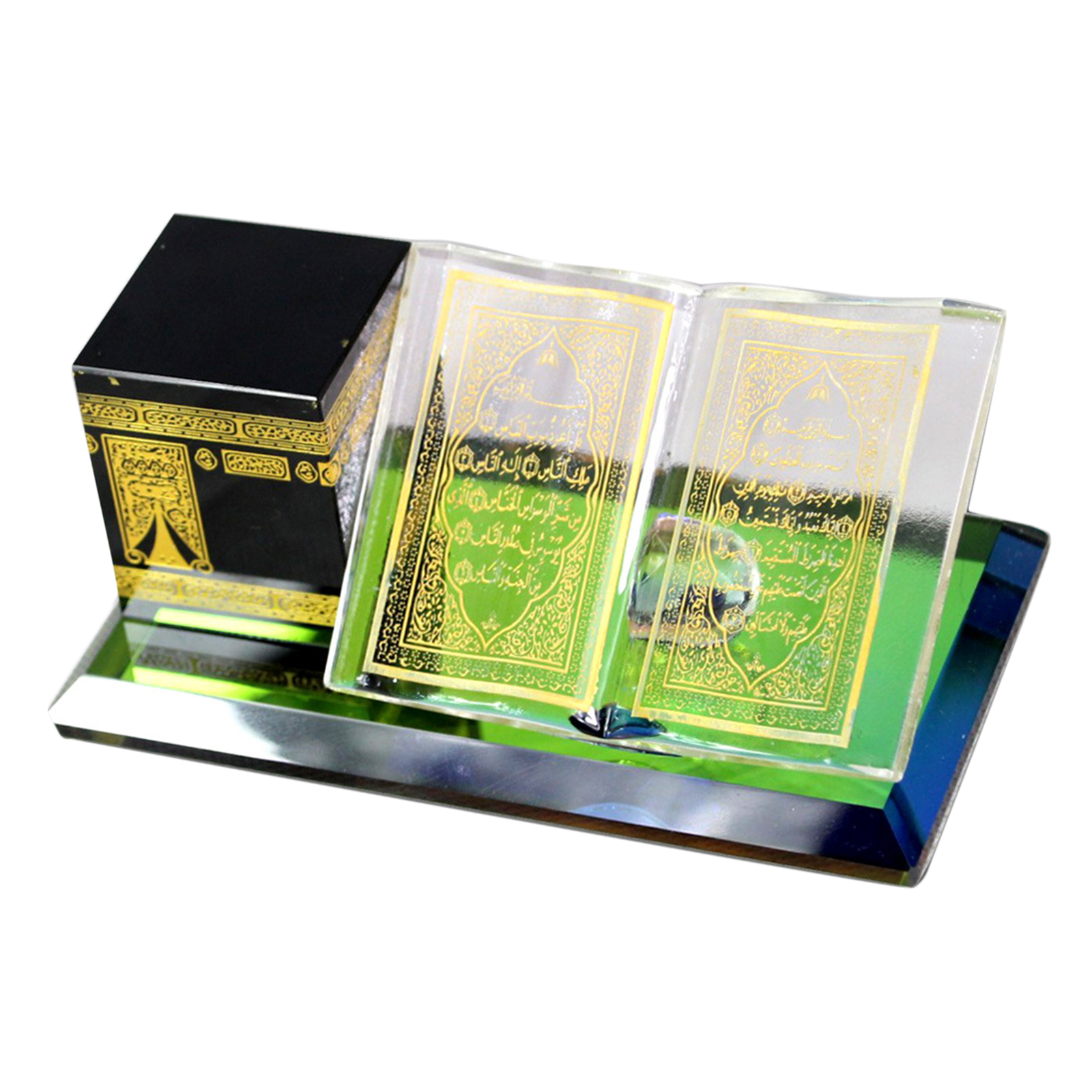 Muslim Decorative Model Crystal Collectible Figurines Model Car Decor Gift Desktop Decoration Gift for Adults and Kids