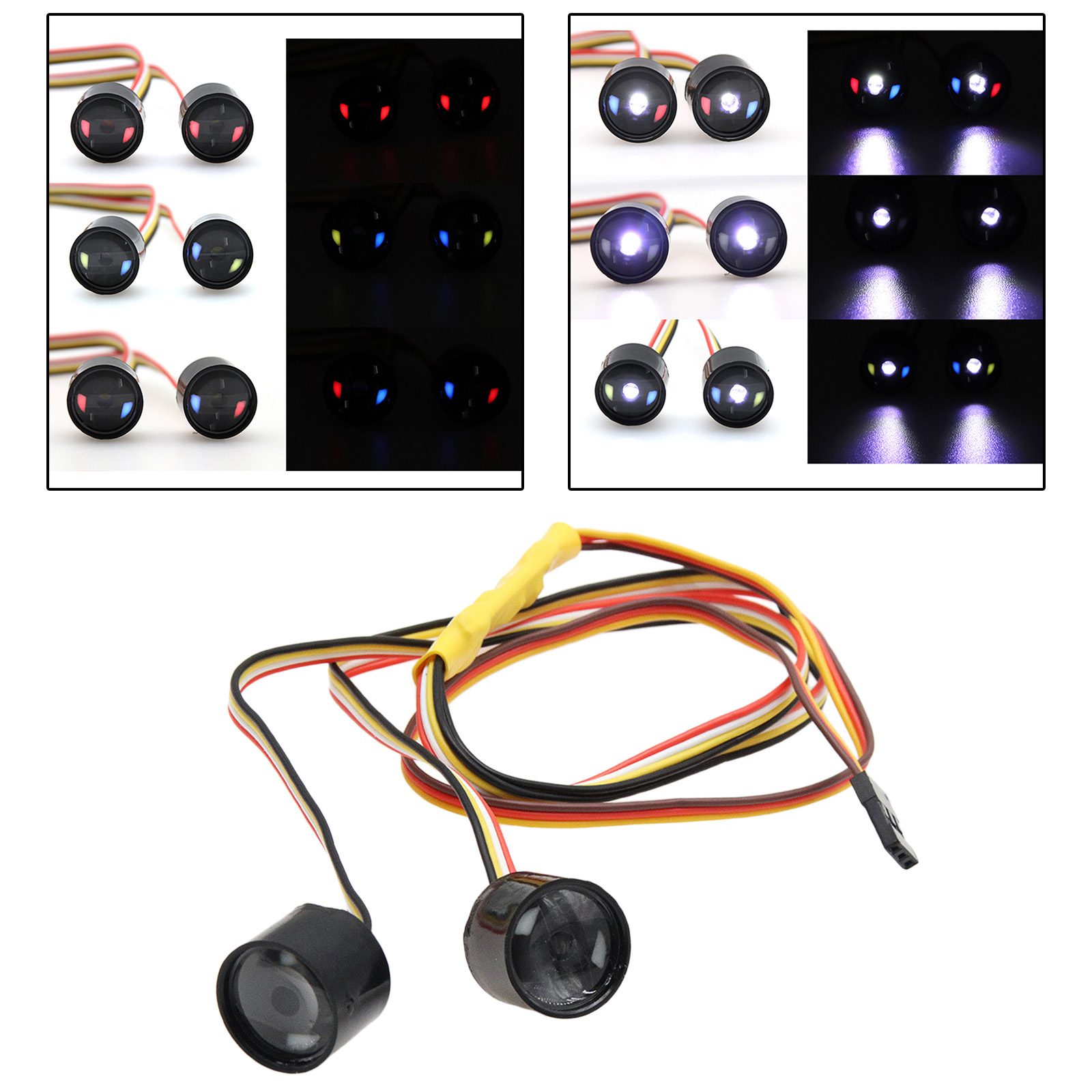 RC Headlights Angel Eyes Demon Eyes for RC Crawler Cars Upgrades Accessories